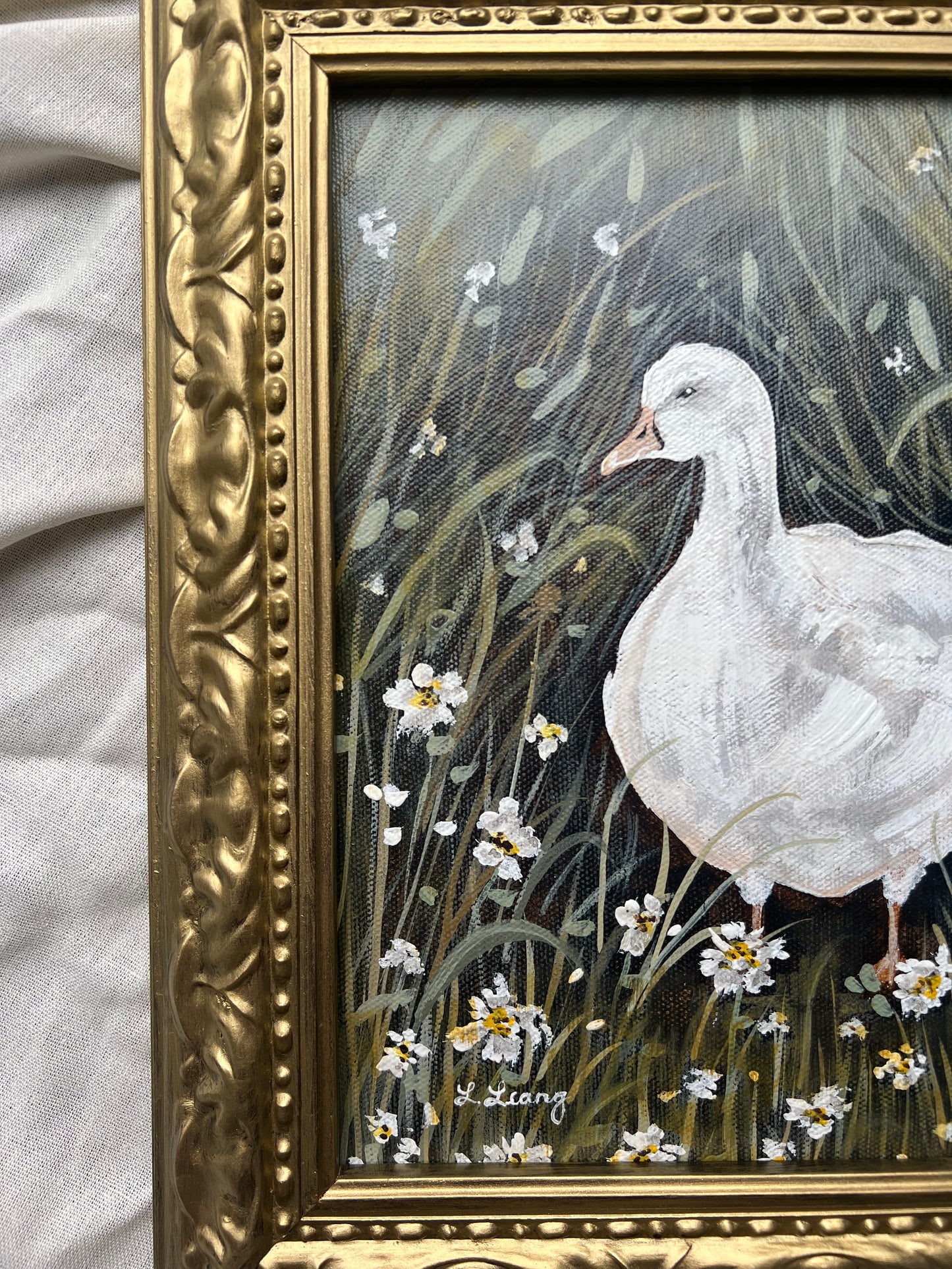 By the pond