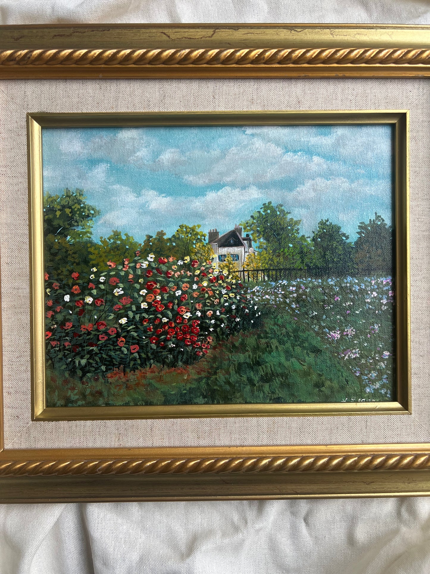 "Monet's Garden At Argenteuil (The Dahlias)