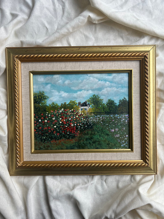 "Monet's Garden At Argenteuil (The Dahlias)