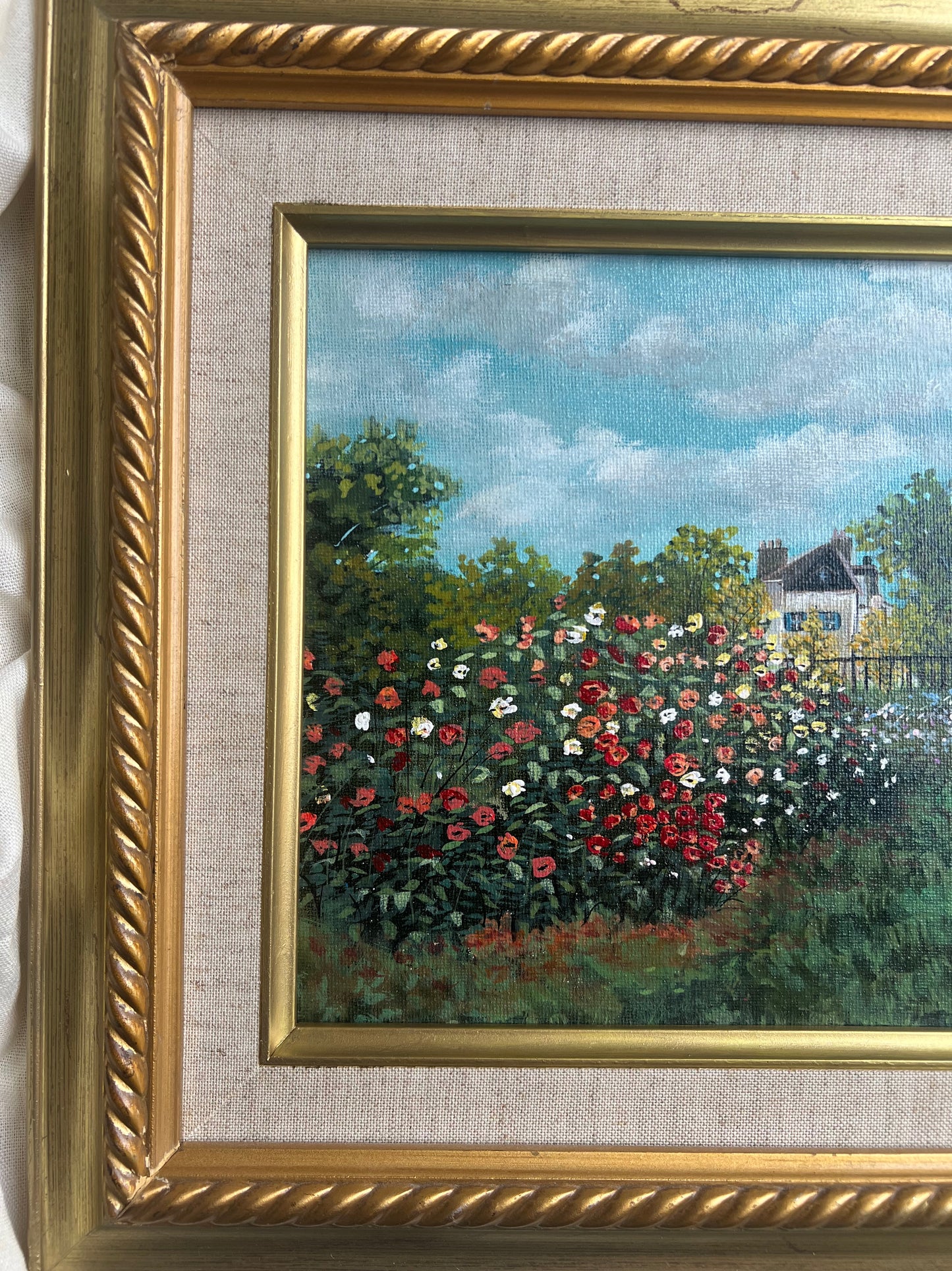 "Monet's Garden At Argenteuil (The Dahlias)